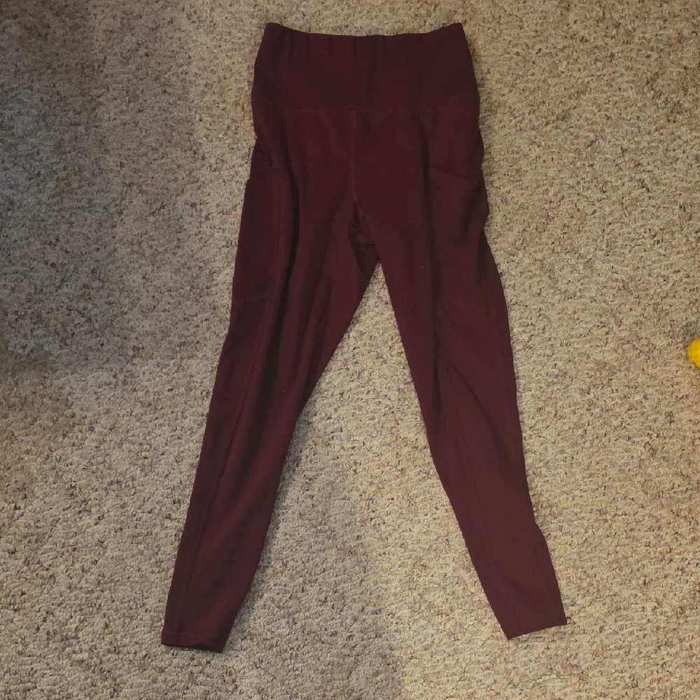 American Eagle The Everything Pocket Leggings in Wine
